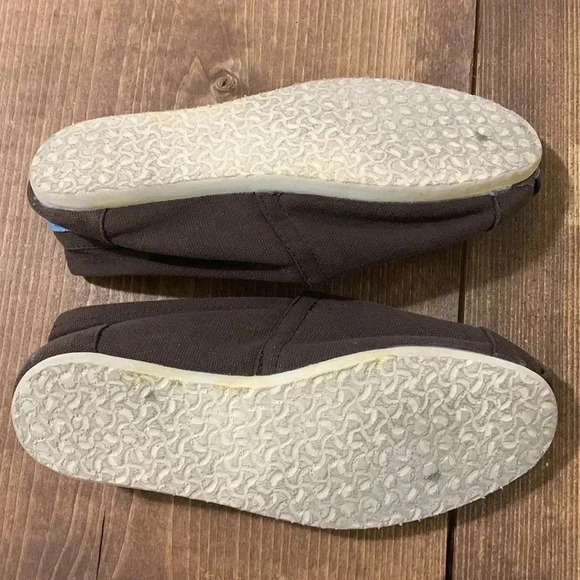 Women’s Toms Brown Canvas Slip On Shoes Size 6.5 GUC - Picture 6 of 7